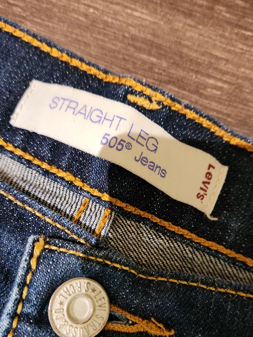 ❤️ LEVIS Y2K 505 STRAIGHT LEG JEANS, 12L (31 LONG) - Picture 6 of 10